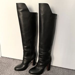 Vince Dempsey Leather Over-The-Knee Boots 37